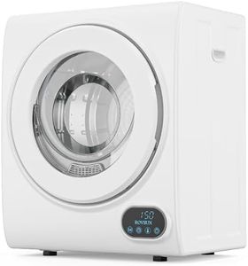 ROVSUN Portable Clothes Dryer, 110V 850W High End Front Load Laundry Tumble Dryer, 1.5 cu.ft Electric Dryer with Stainless Steel Tub & LCD Touch Panel for Apartment, Dorm