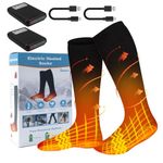 Heated Socks,7.4V 3000mAh Electric Rechargeable Battery Socks for Men and Women,Winter Thermal Thick Insulated Heated Socks Foot Warmers for Cycling, Skiing, Skating, Hiking Fishing Outdoor Sports