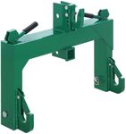 GARVEE 3 Point Quick Hitch Category 1, 3000 LBS Lifting Capacity Tractor Quick Hitch, 27.5" Between Lower Arms, 14.5" ~17.5" Level Adjustment, Quick Hitch Adaptor to Category 1 and 2 Tractors (Green)