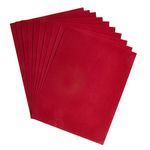 Hygloss, Velour Paper, Red, 8.5" x 11"