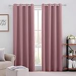 HOMEIDEAS Mauve Blackout Curtains f