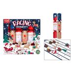 RSW Pack Of 6 Christmas Games Crackers 6 Racing Reindeers Family Party Dinner Crackers 12 Inch, Multicolored