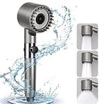 Homradise Powerful Shower Head with Filter, Universal Shower Head High Pressure with 3 Spray Modes and Pause Button for Bathrooms - Perfect for Adults, Children, and Pets