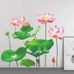 TERXA 3D Flower Wall Sticker | Vase Wall Decor Sticker | Peel & Stick Wall Sticker | Flowers Wall Sticker for Living Room/Bedroom | Home Decoration Sticker (Pack of 1,Multicolor)
