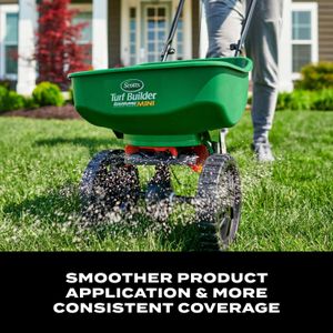Scotts Turf Builder EdgeGuard Mini Broadcast Spreader  – Lawn Fertilizer Spreader