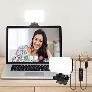 Somerick Video Conference Light, Webcam Light with 3 Light Modes and Continuous dimming, Zoom Light for Video Streaming, Live Broadcasting, Online Meetings and Laptop Video conferencing