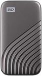 Western Digital 2TB My Passport SSD Portable External Solid State Drive, Gray, Sturdy and Blazing Fast, Password Protection with Hardware Encryption - WDBAGF0020BGY-WESN