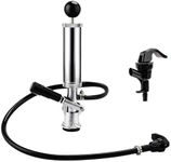 FERRODAY 4" Beer Keg Tap Heavy Duty Complete D-System Keg Pump US Beer Keg Pump for Sankey Keg Party Pump Picnic Keg Tap Keg Hand Pump Draft Beer Kegerator Pump Easy Lock 4 Inch Keg Pump Soda Pump