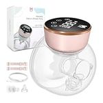 MOMAINI Breast Pump, Wearable Breast Pump Hands Free, Portable Electric Breast Pump with 3 Modes & 9 Levels, Quiet & Pain Free, Upgrade Seal Design, 19/21/24MM Flanges