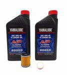 Yamaha XT 250 (2008-2024)) all Models Oil Filter Change Kit Yamaha Part# 5D3-13440-09-00 and 2 Quarts All Purpose LUB-10W40-AP-12