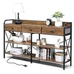Karl home Console Table with USB Po
