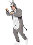 Funidelia Donkey Onesie Costume for men and women Animals - Costume for adults accessory fancy dress & props for Halloween carnival & parties - Size L - XL - Brown