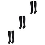 NOLITOY 3 Pairs Compression Socks Womens Socks Support Hose Pressure Hose Stockings Calf Man Women's Socks