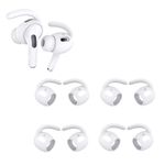 Aiivioll Replacement Earphone Ear Hooks for Airpods Pro 2 Earphones, Silicone Cover Anti-slip and Anti-dirty, In-ear Sports Ear Hooks (White)