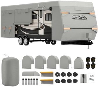 Travel Trailer RV Cover 33-35ft, Waterproof Ripstop Camper Cover