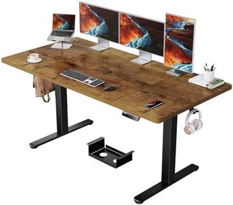 ErGear Electric Standing Desk-160 x 80 cm-100kg Load Capacity Height Adjustable Desk with Advanced Brushless Motor, Quiet Operation, Sturdy Metal Frame,Four-part Tabletop