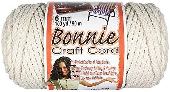 Craft County Bonnie Cord - 6mm Diameter - 100 Yards in Length - Available in an Assortment of Colors