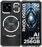 DOOGEE Blade GT(2025) 5G Rugged Phone with LED Light Effect,10.5mm Ultra-Thin,32GB+256GB Android 14 Rugged Cell Phone,Octa Core Gaming Phone,6.72" FHD+120Hz,48MP+20MP,IP68 Waterproof Phone