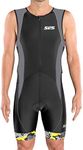 SLS3 Triathlon Suits Mens - Premium FX Tri Suit Men Triathlon Suit - Sleeveless Trisuit Triathlon Men, Large Back Pocket