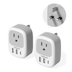 2 Pack UK Adapters for Travel, TESS