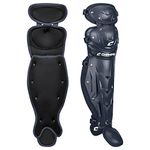 CHAMPRO Optimus MVP Double Knee Baseball Catcher’s Leg Guards, 12" Shin Length, Navy, CG111NY