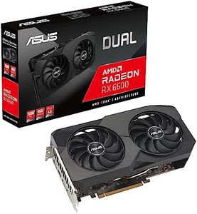 ASUS Dual AMD Radeon™ RX 6600 8GB GDDR6 Gaming Graphics Card (AMD RDNA™ 2, PCIe 4.0, 8GB GDDR6 Memory, HDMI 2.1, DisplayPort 1.4a, Axial-tech Fan Design, 0dB Technology)