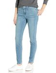 Amazon Essentials Women's Standard New Skinny Jean, Light Wash, 6 Regular