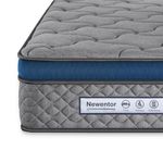 Newentor® 5ft King Mattress, 10 Inch Medium Firm Memory Foam Pocket Sprung Mattress, 7 Zone Comfort & Support OEKO-TEX Certified Mattress for Children and Adults, 150x200x25cm