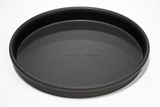 LloydPans 8x1, Pre-Seasoned PSTK Straight Sided Pizza Pan, inches, Dark Gray