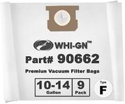 9 Pack 90662 Shop Vac Bags for Shop