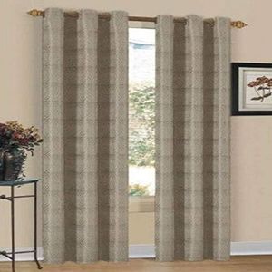 Duck River Textile Evelyn Window Panel with Grommets, Mocha