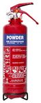 UltraFire 1kg Powder Fire Extinguisher - Car, Taxi, Caravan, Camping, Boat - Kitemarked EN3