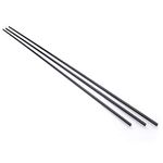 Carbon Fiber Rods 2.5mm Carbon Fiber Rods for RC Airplane DIY Craft Kite 3D Printer Matte Pole Carbon Fiber Rods 400mm,15.7 inch,10PCS