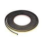 sourcing map Sealing Foam Tape 5mm Wide 3mm Thick 4m/13ft Long, Self Adhesive Weather Strip for Window Door Insulation