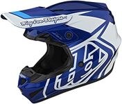 Troy Lee Designs 23W SE4 GP Overload Helmet, Blue/White, Medium