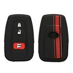 kwmobile Silicone Key Fob Cover Compatible with Toyota 2 Button Car Key Smart Key