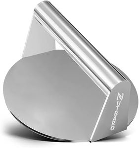 NUTBARO - Pressa per hamburger | In acciaio inox 304 di grado alimentare, rotonda, 14 cm | Stampo per hamburger | Kit per hamburger | Smash burger | Hamburger attrezzo | Batticarne acciaio inox