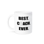 3dRose Mug_195231_2 Volleyball Best Coach Ever Ceramic Mug, 15 oz, White