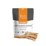 Just Jaivik Organic Ashwagandha Root Powder - 227g - Support for Stress-Free Living Herbal Supplement/Vitality and Strength