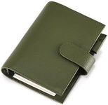 Personal Rings Planner Full Grain Leather Binder Organizer with 30 MM Rings Notebook Daily Journal