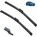 Front Wiper Blades Compatible with MG 4 MG4 EV Mulan EH32 2022 2023 Window Windscreen Windshield Brushes Car Accessories Refills Rubber (Color : Front, Size : RHD)