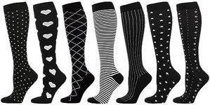 Ztexkee 7 Pairs Compression Stockin