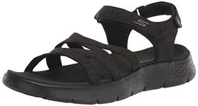 Skechers Women's GO Walk Flex Sandal, Black Textile, 6 UK