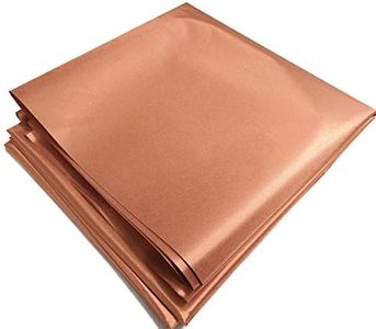 Copper Fabric Blocking RFID/RF-Reduce EMF/EMI Protection Conductive Fabric for Smart Meters Prevent from Radiation/Singal/WiFi Golden Color 78"x43" inch with Free 20" L Conductive Adhesive Tape