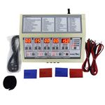 Physiotrack 4-in-1 Multifunction Therapy Unit – IFT, MS, TENS & Russian Modes | 200 Program Digital Combo Machine for Pain Relief, Muscle Stimulation & Rehabilitation with Electrodes, Gel & Wires