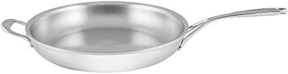 Demeyere Atlantis Proline 12.6-inch Stainless Steel Fry Pan with Helper Handle