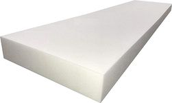 BECKY CAMERON High Density white Firm Upholstery Foam Sheet For Cushions, Sofa, Beds, Seats, Campervans, Indoor/Outdoor Padding, DIY (4" (~10 cm) Thick, 60" x 20" (150cm x 50cm))