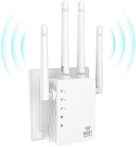 WiFi Extenders Signal Booster for Home Long Range Up to 12880 sq. ft & 105 Devices, WiFi Extender Signal Booster, Internet Extender WiFi Booster, Long Range WiFi Extender, 1200Mbps WiFi Extender