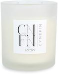 CNFN Fresh Linen Cotton Scented Candle - Made with 100% Coconut Wax - Long Burning Candles - 40 Hrs - 14oz, Non Toxic Candle - Double Wick, Great Housewarming Gift, Candles for Home Scented