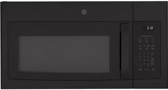 GE JNM3184DPBB 1.8 Cu. Ft Oven with Recirculating Venting Over the Range Microwave, 12.8 in, Black